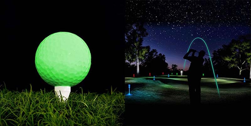 Bóng golf phát sáng tạo nên trải nghiệm golf đêm thú vị