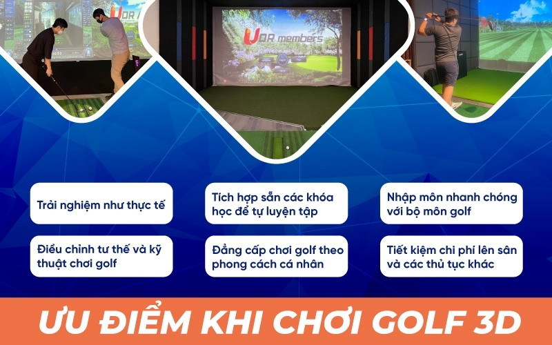 Hình ảnh phòng golf 3D