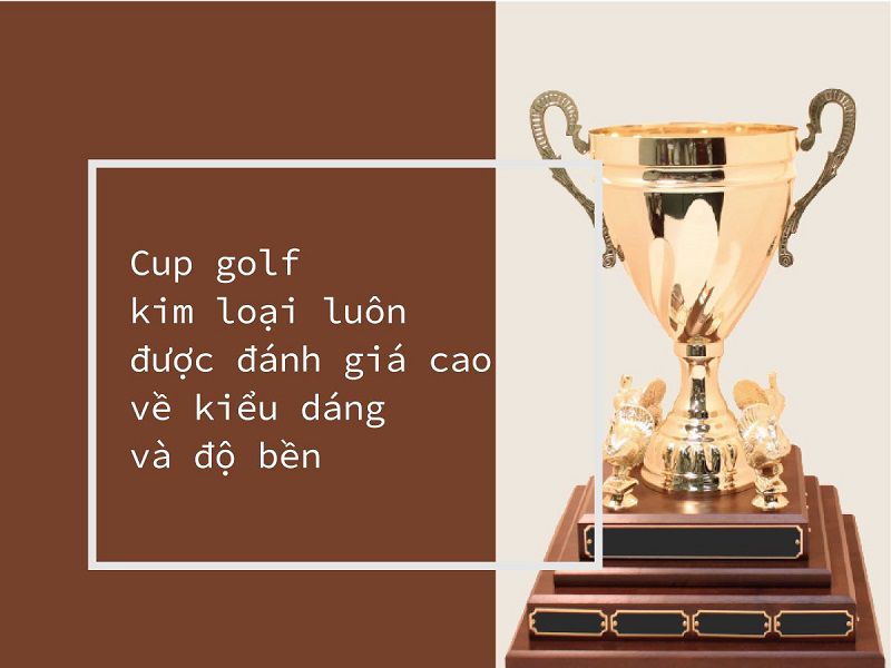 Cúp golf kim loại