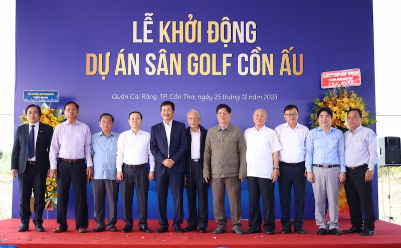 Tiến độ xây dựng sân golf Cồn Ấu