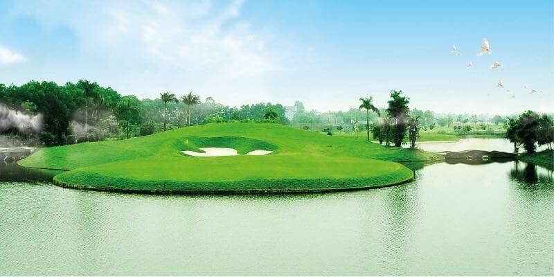 Sân tập golf Hanoi Club với thiết kế độc đáo