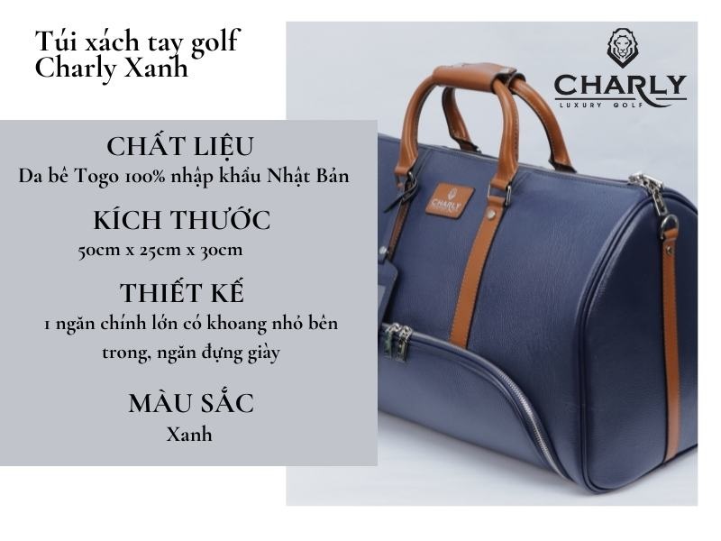 Túi thời trang Charly Golf xanh navy